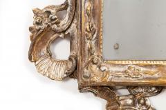 Fine Large Italian Rococo Silver Gilt Carved Antique Wall Mirror circa 1870 - 4501390
