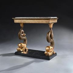 Fine Late Gustavian 19th Century Swedish Gilt Console Table Jonas Frisk - 2924715