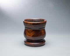 Fine Lignum Vitae Mortar by F West with a Companion Pestle 17th century - 1805845