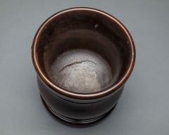 Fine Lignum Vitae Mortar by F West with a Companion Pestle 17th century - 1805846