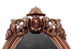 Fine Mahogany Wood Framed Victorian Hanging Mirror - 1038010