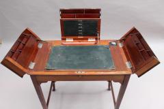 Fine Mahogany Writing Table with 3 Fold Out Compartments - 2935697