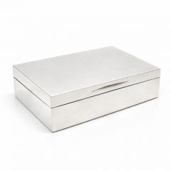 Fine Mappin Webb Sterling Silver Box England 1928  - 4559803