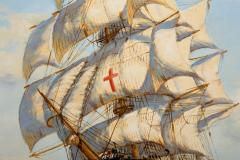 Fine Maritime Seascape Painting of American Clipper Ships by Henry Scott - 4483983