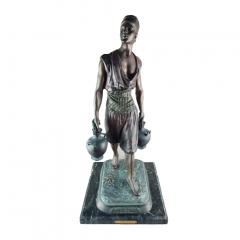 Fine Modern Bronze of Porter of Tunis After Jean Didier Debut COPY Late 20th - 4345222
