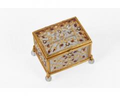 Fine Mughal Gem Set Rock Crystal and Gold Box India 18th Century - 2895436