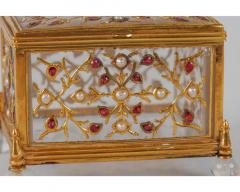Fine Mughal Gem Set Rock Crystal and Gold Box India 18th Century - 2895441