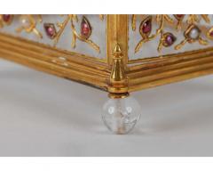 Fine Mughal Gem Set Rock Crystal and Gold Box India 18th Century - 2895443