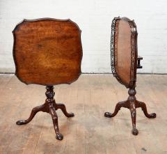 Fine Near Pair of Georgian Padouk Fretwork Gallery Tables - 2850604