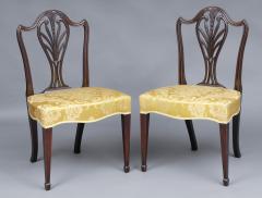 Fine Pair English Period Hepplewhite Side Chairs - 141316