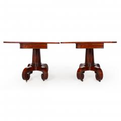 Fine Pair of American Classical Mahogany Card Tables Massachusetts ca 1820 - 4735101