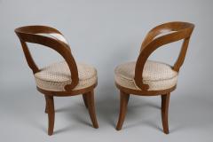 Fine Pair of Biedermeier Cherry Chairs Vienna c 1825  - 3439295