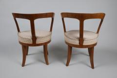 Fine Pair of Biedermeier Cherry Chairs Vienna c 1825  - 3439297