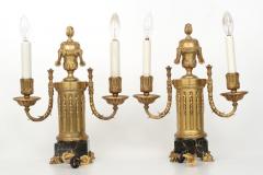 Fine Pair of E F Caldwell Gilt Bronze Two Light Lamps circa 1900 - 711400