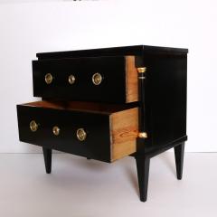 Fine Pair of Ebonized Bedside Chest of Drawers - 4435220