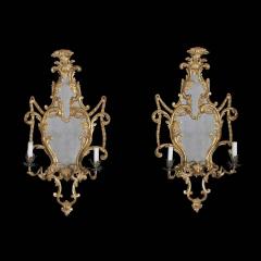 Fine Pair of George III Giltwood Two Light Sconces - 2152673