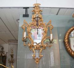 Fine Pair of George III Giltwood Two Light Sconces - 2152674