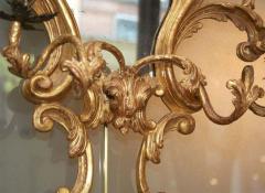 Fine Pair of George III Giltwood Two Light Sconces - 2152675