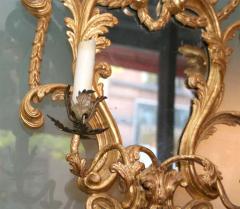 Fine Pair of George III Giltwood Two Light Sconces - 2152677