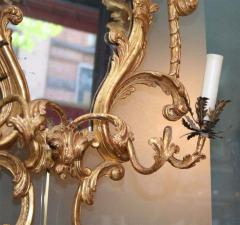 Fine Pair of George III Giltwood Two Light Sconces - 2152678