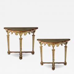 Fine Pair of Italian 18th Century Painted Console Tables - 4332720