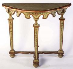 Fine Pair of Italian 18th Century Painted Console Tables with Pair of Mirrors - 1476343