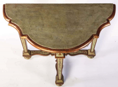 Fine Pair of Italian 18th Century Painted Console Tables with Pair of Mirrors - 1476346