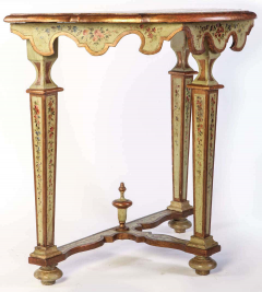 Fine Pair of Italian 18th Century Painted Console Tables with Pair of Mirrors - 1476352