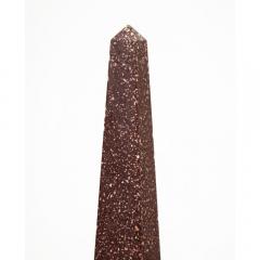 Fine Pair of Italian Grand Tour Egyptian Porphyry Obelisks - 1062922