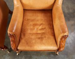 Fine Pair of Leather Library Chairs - 3754405