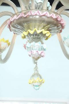 Fine Pair of Murano Glass Twelve Light Chandeliers 1950s Italy - 4702927