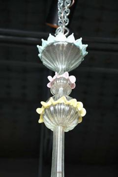 Fine Pair of Murano Glass Twelve Light Chandeliers 1950s Italy - 4702929