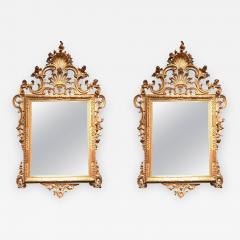 Fine Pair of Venetian Carved and Giltwood Mirrors Italy circa 1750 - 633263