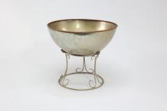 Fine Quality Handmade Arts Crafts Style Silver Plated Punch Bowl Ladle - 4189449