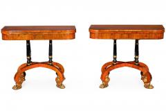 Fine Rare Pair of 19th Century English Antique Rosewood Games Tables - 4502934