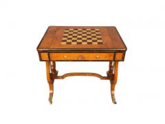 Fine Regency Amboyna And Calamander Games Table - 4144474