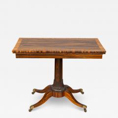 Fine Regency Calamander and Rosewood Games Table - 3745827