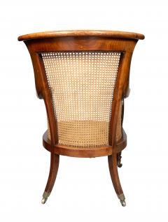 Fine Regency Mahogany Caned Bergere - 4643528
