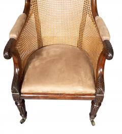 Fine Regency Mahogany Caned Bergere - 4643530