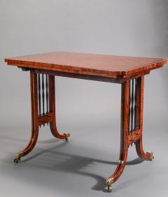 Fine Regency Ribbon Library Table - 3718343