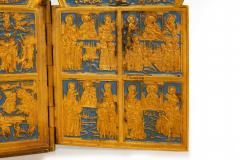 Fine Russian Old Believers Tetraptych Copper Icon with 20 Devotional Panels - 4731604
