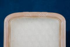 Fine Set of 8 Italian White Decap Wood Chairs 1970s - 3051554