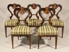 Fine Set of Five Biedermeier Chairs Vienna c 1825  - 3441186