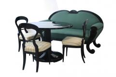 Fine Set of Three Ebonized Biedermeier Chairs Vienna c 1825  - 3436574