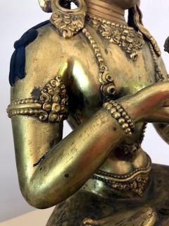 Fine Sino Tibetan Bronze Statue of Vajrasattva Bodhisattva - 294982