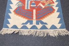 Fine Turkish Tribal Kilim Flat Weave Wool Rug 211 x 3 7  - 4511883