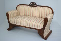 Fine Viennese Biedermeier Walnut Sofa Vienna c 1825  - 3435672