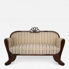 Fine Viennese Biedermeier Walnut Sofa Vienna c 1825  - 3440057