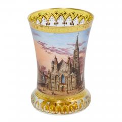 Fine Viennese Enamelled and Gilt Glass Beaker Stephansdom c 1830 - 4663076