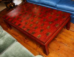 Fine Vintage Red Lacquer Rectangular Coffee Table - 3937034